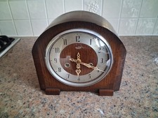 Smiths Enfiled Mantle Pendulum Clock /No Key FOR PARTS NOT WORKING/RESTORATION. 