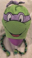 VG Adult O/S Teenage Mutant Ninja Turtles/TMNT Reversible Pom Beanie Hat w Ear