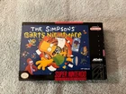 The Simpsons: Bart's Nightmare - Nintendo SNES - CIB - Very Good With Poster!