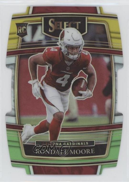 2021 Select Concourse Green & Yellow Prizm Die-Cut Rondale Moore Rookie RC wq8