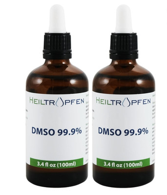 2X DMSO 99.9% Pharma grade ingredients | Low odor - Dimethyl sulfoxide liquid | 