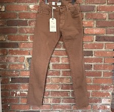 NWT Todd Snyder Slim Fit 5-Pocket Garment Dyed Twill Chino Brown stretch 31 x 34