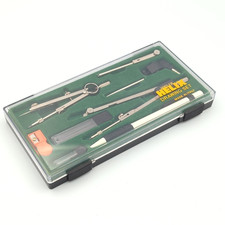 Helix Drawing Set Compass Geometry Kit Made in Italy Complete Set in Case