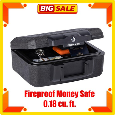 #ad #ad Fireproof Sentry Box Key Lock Important Document Money Safety Storage Chest Box $32.99