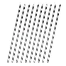 10 Pcs Stainless Steel Round Rod 1/8 Inch x 12 Inch Metal Shaft Rods Lathe Bar