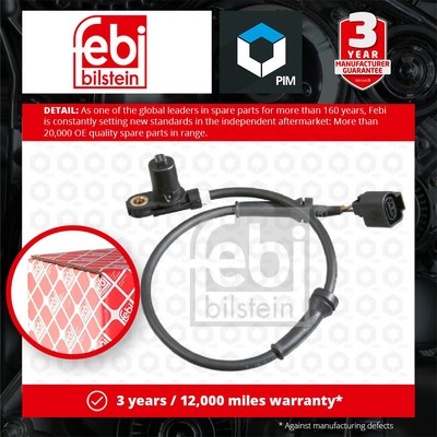 ABS Sensor fits SEAT ALHAMBRA 7V 1.9D Front Left or Right 96 to 10 Wheel Speed