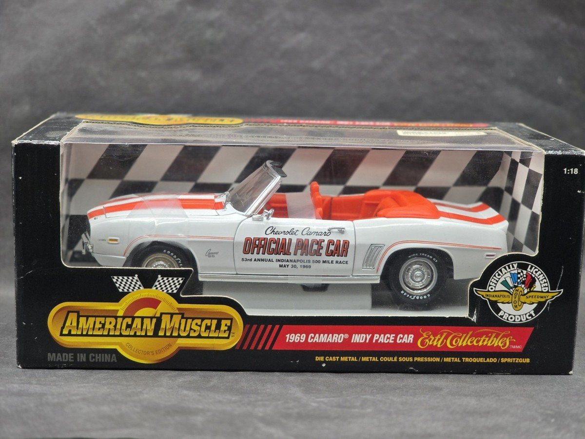 Ertl American Muscle 1969 Chevy Camaro Indy 500 Pace Car 1:18