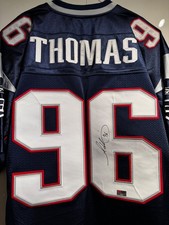 Maglia firmata Adalius Thomas Patriots COA signature Jersey NFL