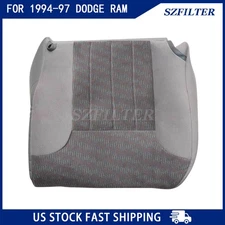 For 1994-97 Dodge Ram 1500 2500 3500 SLT Driver Fabric Bottom Seat Cover Gray