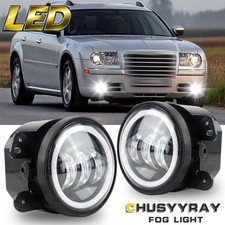 4inch Round Led Fog Lights Front Bumper Clear Lens For Chrysler 300 2005-2010 4inch Round Led Fog Lights Front Bumper Clear Lens For Chrysler 300 2005-2010