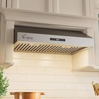 Empava 30 in 400 CFM Ducted Kitchen Under Cabinet Range Hood EMP-30RH07