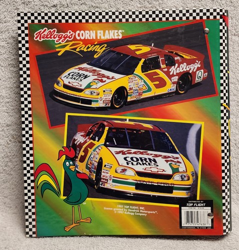 Vintage 1997 NASCAR Terry Labonte School 3 Ring Binder Notebook Top Flight - Picture 2 of 10