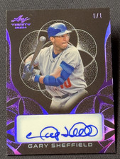 2024 Leaf Trinity PURPLE AUTO Gary Sheffield 1/1