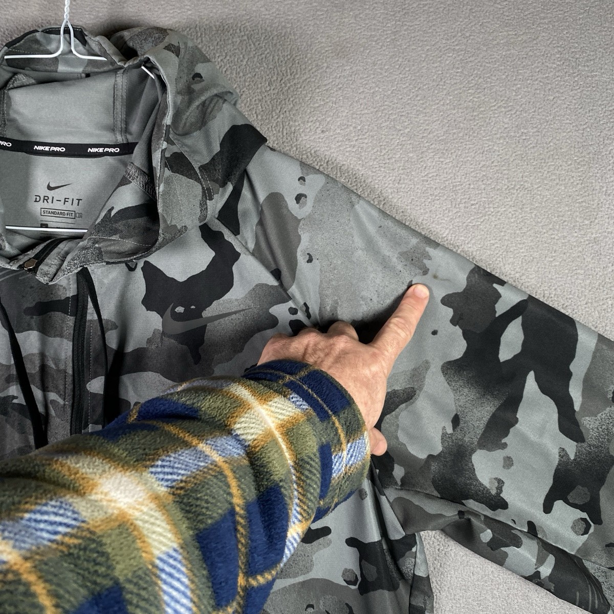 Nike Pro Flex Vent HD FZ Camouflage Hoodie Windbreaker Jacket