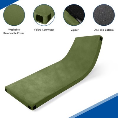 75''D x 25''W Portable Memory Foam Camping Mattress Roll Up Pad Floor Mat with Bag