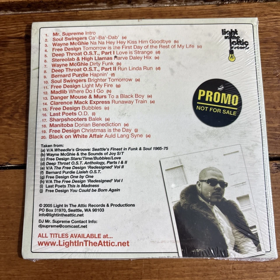 Light In The Attic Records Sampler 2.0 By DJ Supreme CD Supreme La Rock Y2K NEW - Image 2 of 2