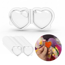 Clear Heart Tag Protectors 32 PCS Fits Beanie Baby Heart Shaped Tags NEW