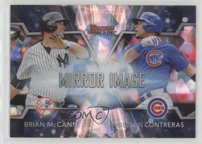 2016 Bowman's Best Atomic Refractor Brian McCann Willson Contreras #MI-12 9o4