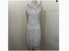 AIDAN MATTOX sparkly Mini Prom Coctail Dress made in India - delicate & elegant!