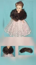 Vintage Mink Stole Little Miss Revlon Vogue Jill Coty Girl Cissette Doll VGC