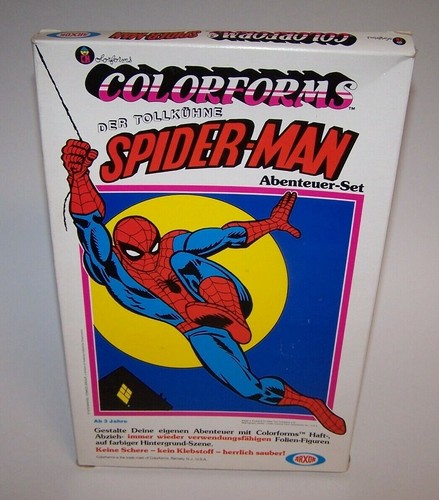 Marvel Der Tollkuhne Spider-Man Abenteuer Playset Colorforms 1978 ...