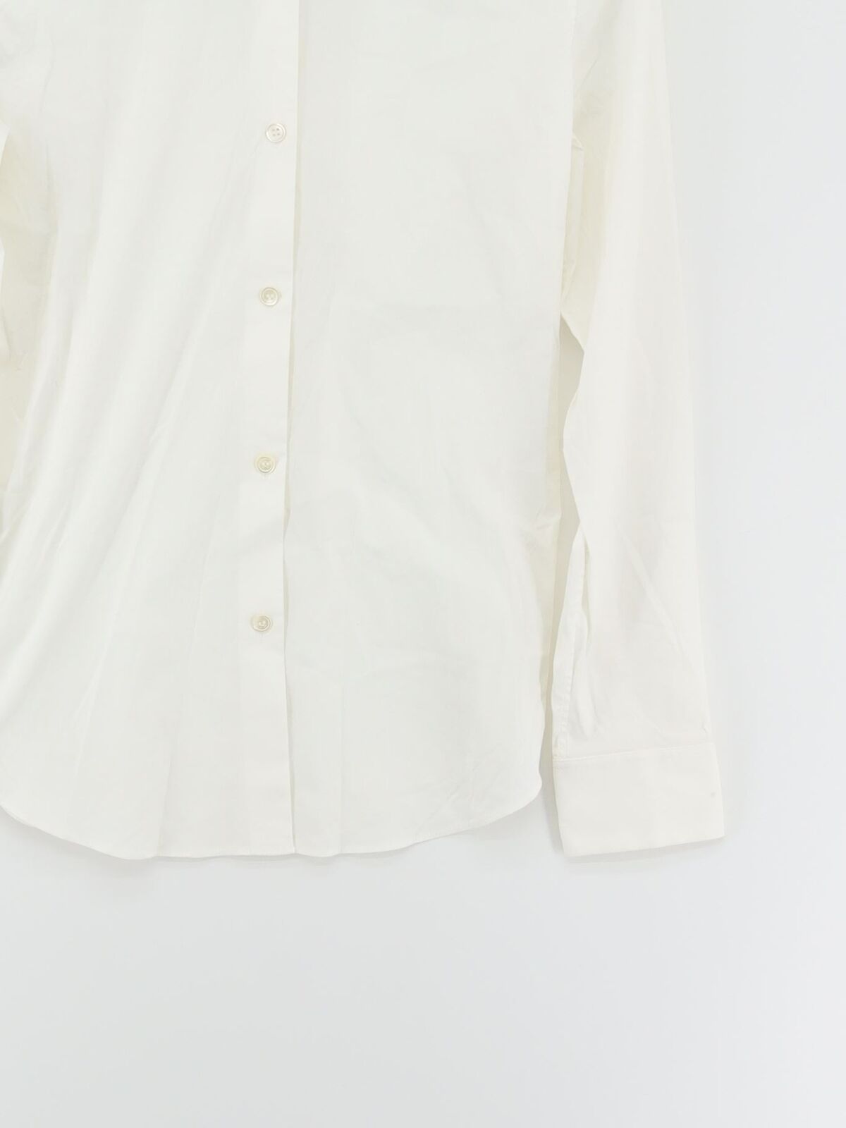 Theory Women's Shirt S White Cotton with Nylon, O… - image 5
