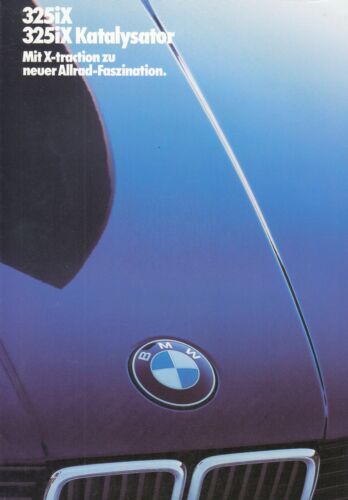 BMW 3er E30 325 iX 4x4 Allrad Limousine Youngtimer Prospekt Brochure 1986 H - Picture 1 of 2