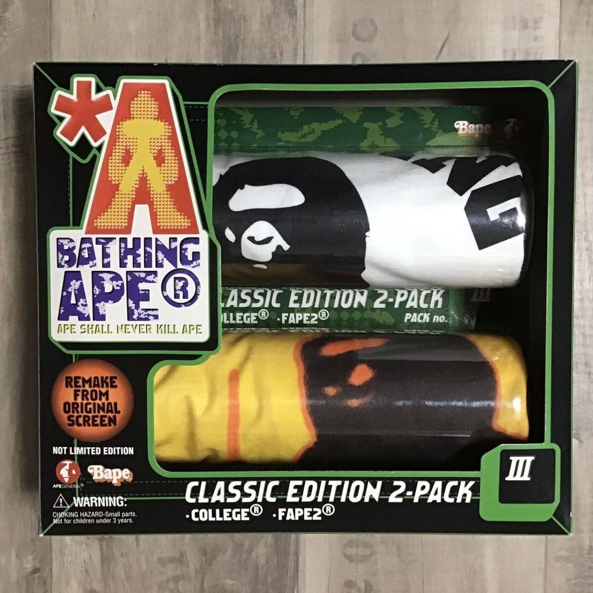 BAPE A Bathing Ape Futura Classic Edition T-Shirt Size M 2Pack 