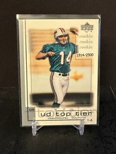 2001 Upper Deck Top Tier Football Josh Heupel Rookie RC Card #210 #'ed 1914/2500