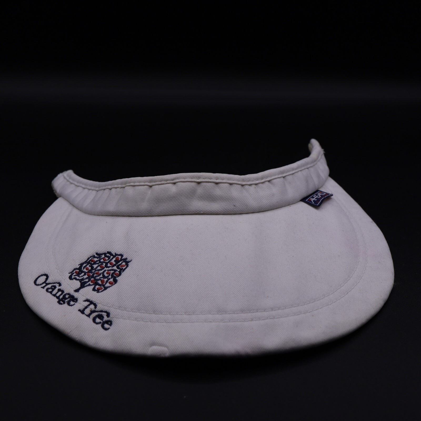 Orange Tree Visor Hat Cap Strap Back White Baseba… - image 1