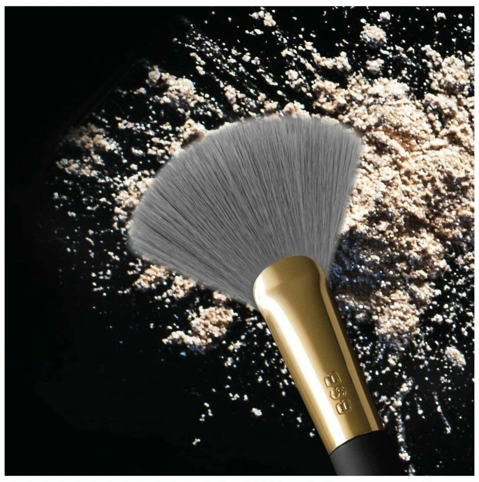 Billion Dollar Brushes Fan Brush Makeup Brush Charcoal Infused Bristles BDB - Image 3 of 3