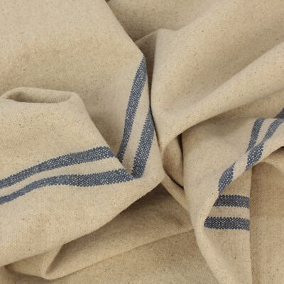 Stoff Meterware Streifen Josefine Blau Möbelbezugsstoff Kissen