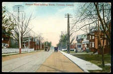 TORONTO Ontario Postcard 1910s Avenue Road Tram