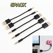 5PACK USB Data Sync Charger Cable Cord for Shuffle 3/4/5/6/7 Generation