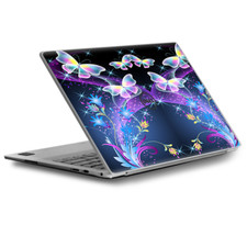 Skins Decal Wrap for Dell XPS 13 glowing butterflies in flight