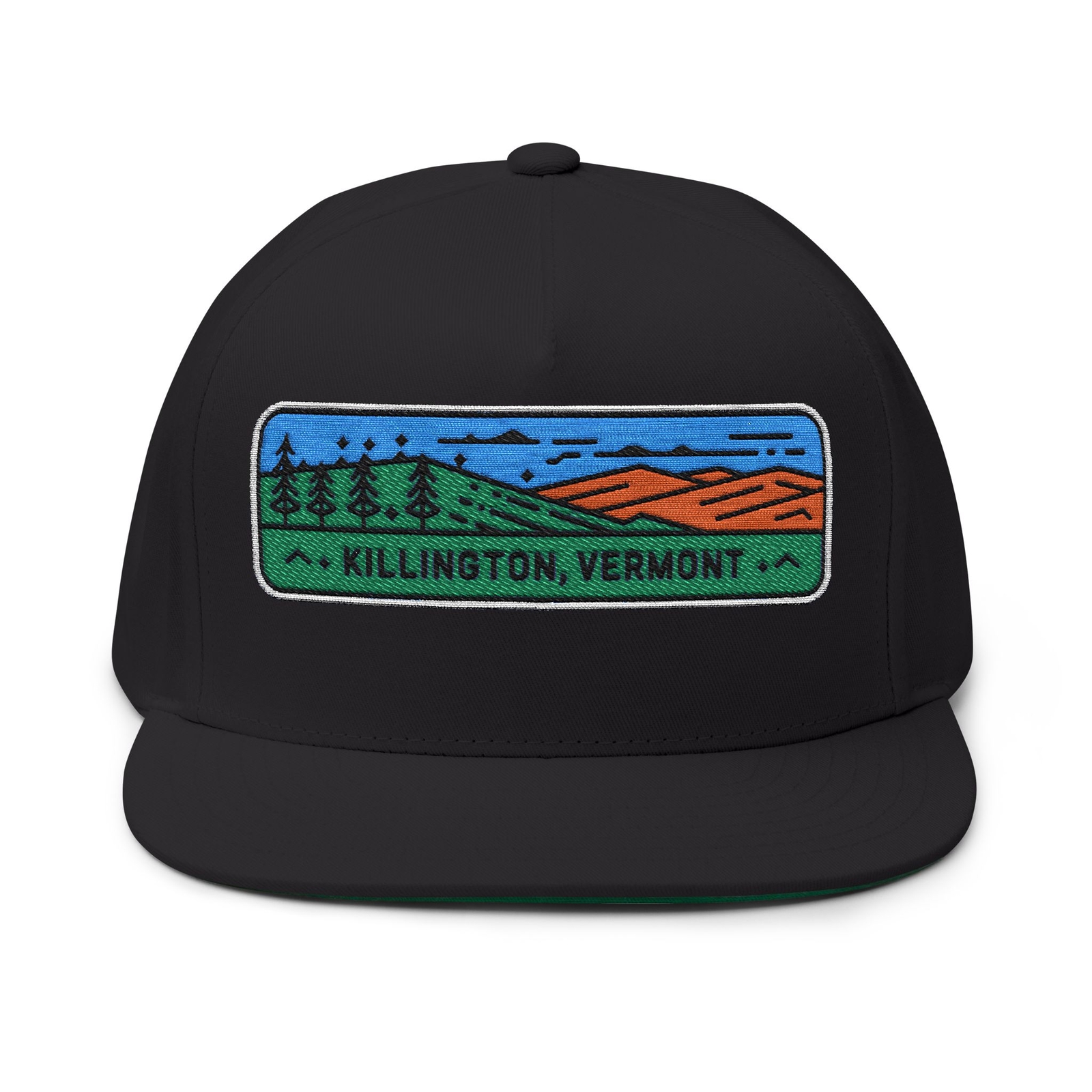 Killington Vermont Flat Bill Hat Outdoor Apparel Adventure Gear