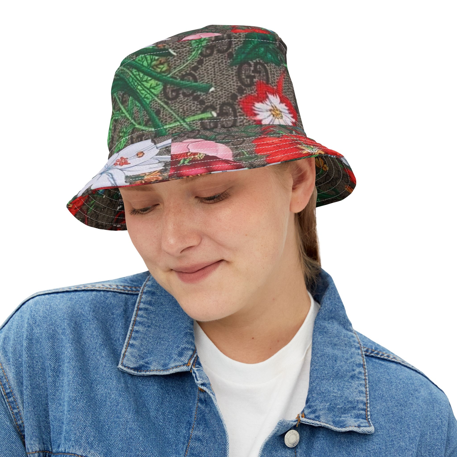 Floral design Bucket Hat (AOP)
