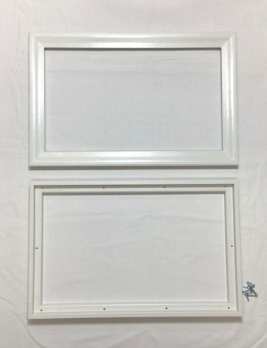 White Amarr Garage Door Window Kit Short Panel Frame Insert Grill Glass Options - Picture 43 of 73