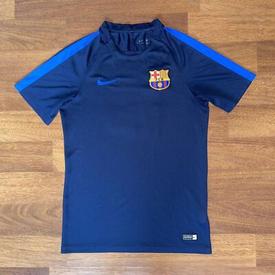 BARCELONA NIKE 2016/2017 FOOTBALL SOCCER TRAINING JERSEY SIZE “S