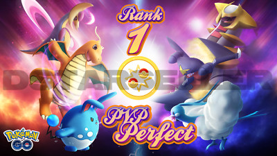 Pokemon Go Battle League PVP Perfect IV Great, Ultra, Master **RANK 1 POKEMON!**