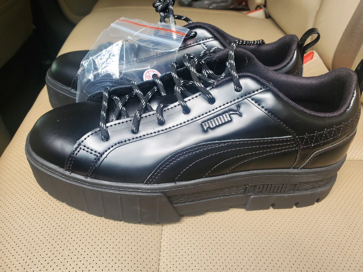 New Puma Black Womens Dua Lipa x Mayze Flutur Platform shoes size