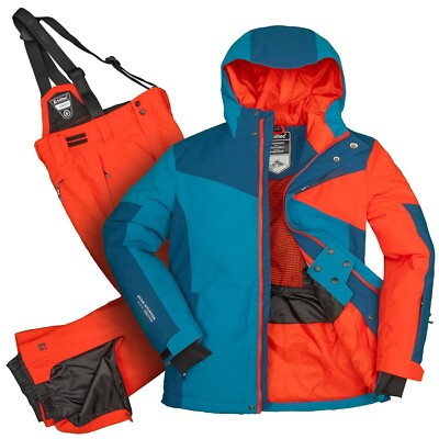 Killtec Kinder Skianzug Jungen 176 Blau Skijacke + Hose Schneeanzug Winteranzug