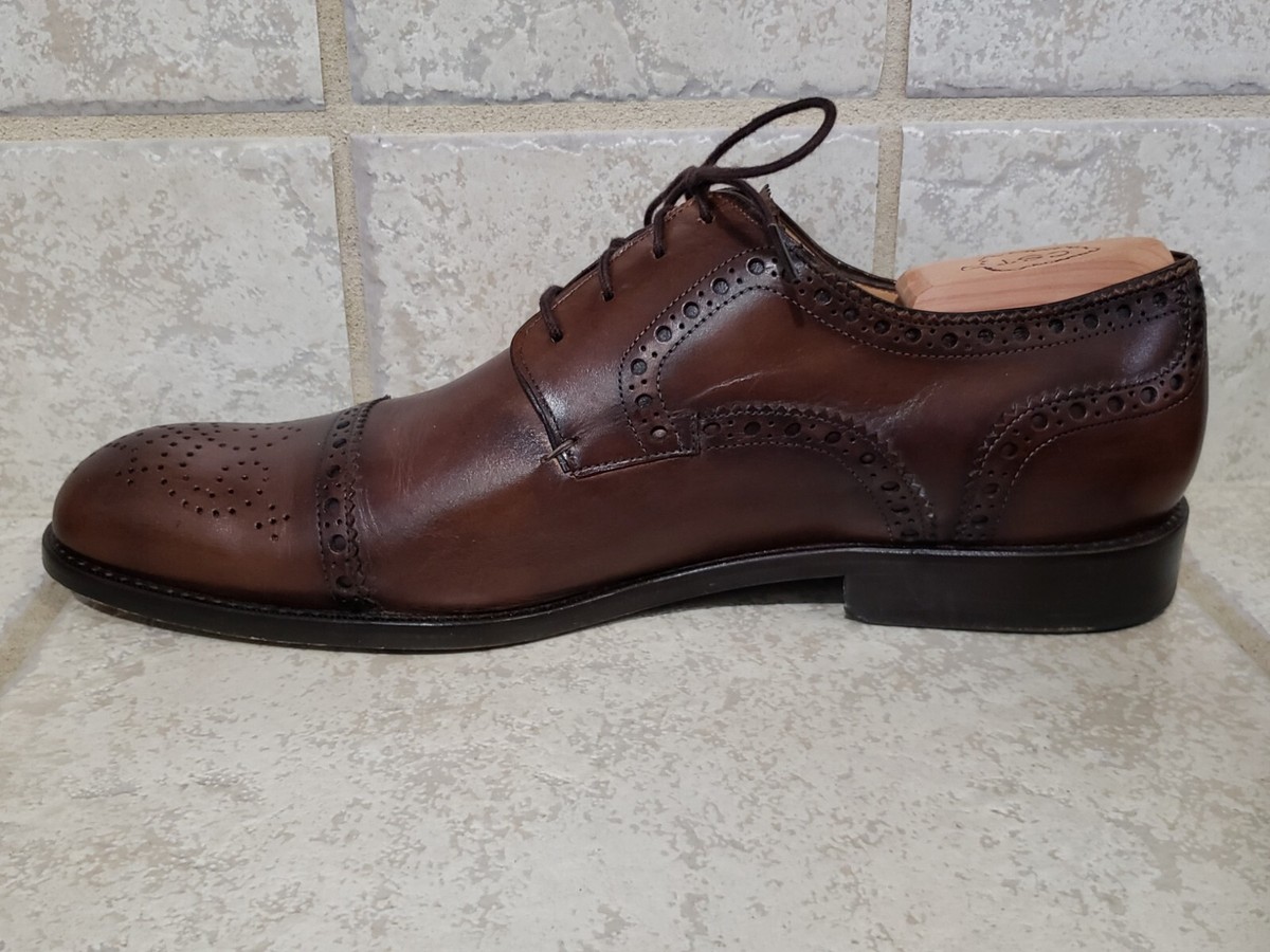 Alan Payne Shoes Mens 10.5 Black Leather Cap Toe Oxford Dress Formal Casual Alan Payne Oxford Medallion Cap Toe Men main image 4