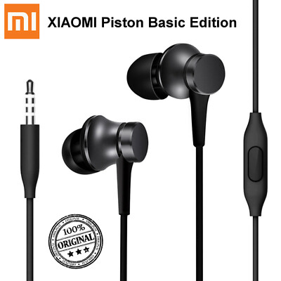 100% Original XIAOMI Piston Pro Basic Edition Kopfhörer Headset 3.5mm Schwarz