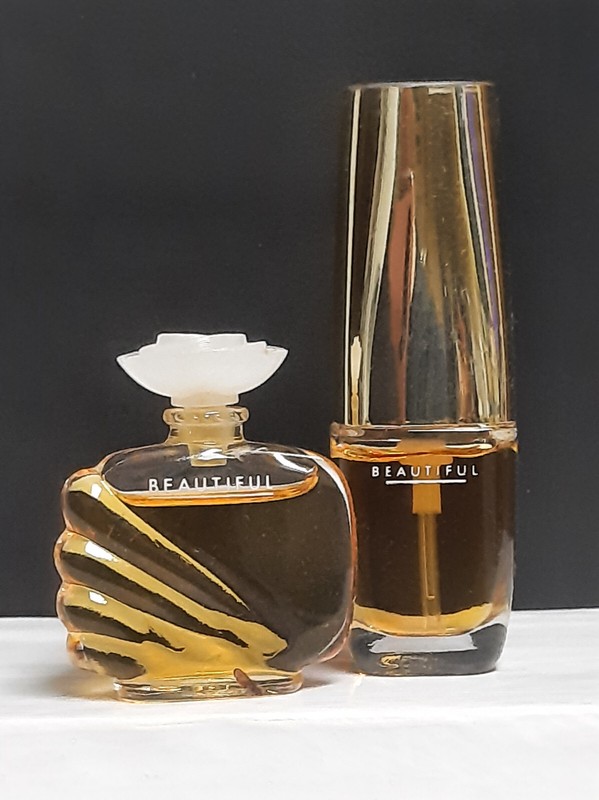 Lot of 2 Mini Beautiful by Estee Lauder .16 oz Spray EDP & Perfume Miniature