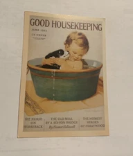 Vtg Reproduction 1932 Good Housekeeping 5.5” Postcard Print Ad Advertising Paper