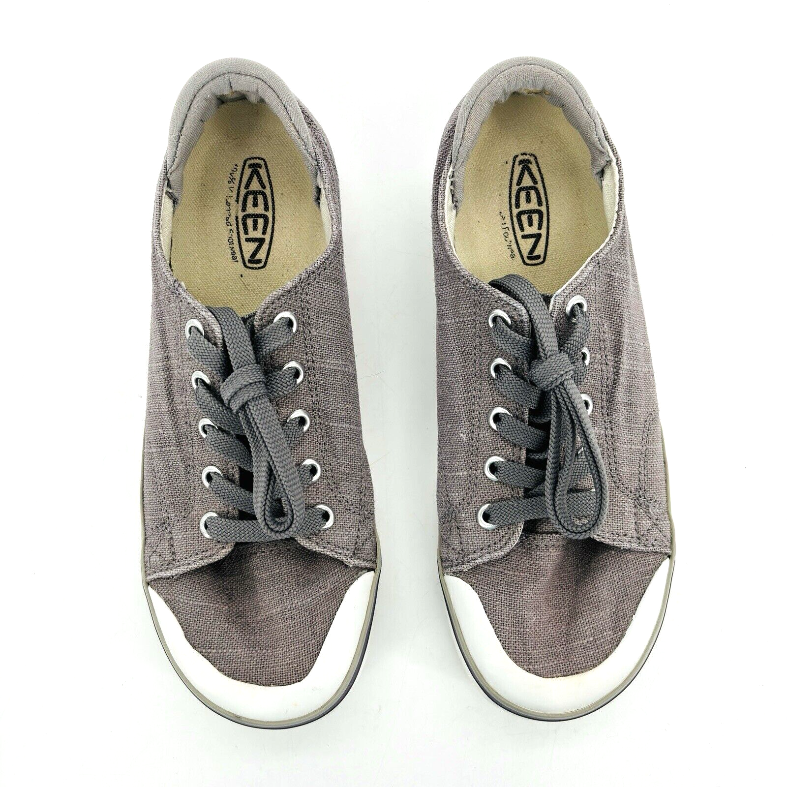 Sneakers stringate donna 7 Keen Elsa III grigio tela gomma vulcanizzata 1020474