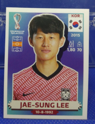 2022 Panini FIFA World Cup Qatar Sticker Jae-Sung Lee # KOR 13