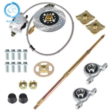 32" Go Kart ATV Live Rear Axle Kit + Brake Assembly +Sprocket Hub Drift Trike
