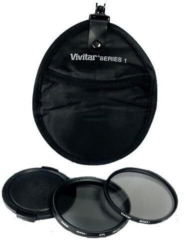 Vivitar 5 Piece Filter Kit Set 58mm UV CPL Lens Cap Filter Case VIV-FK2-58 - Picture 1 of 1